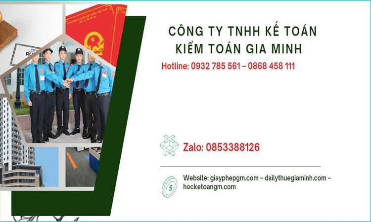 Thủ tục mở công ty dịch vụ bảo vệ tại Kiên Giang 