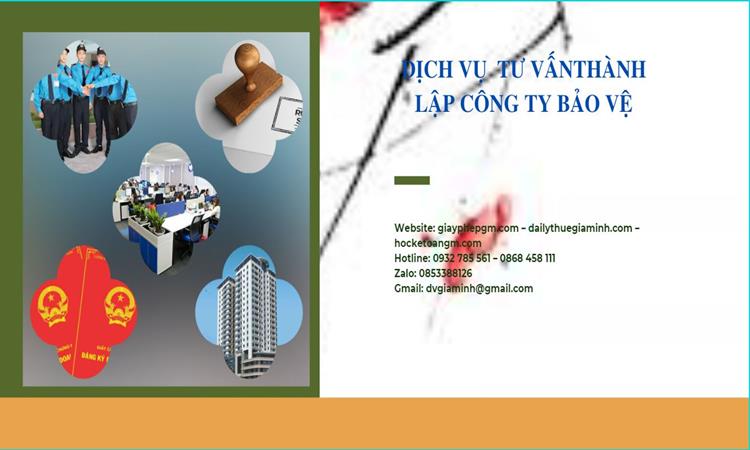 Thủ tục mở công ty dịch vụ bảo vệ tại Lai Châu 