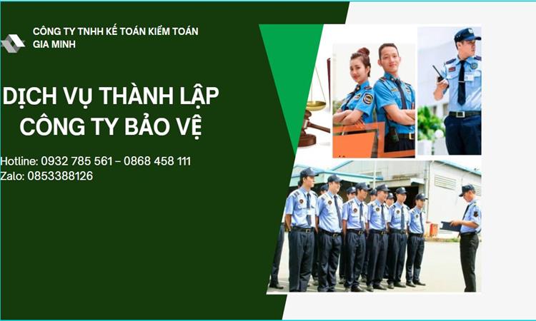 Thủ tục mở công ty dịch vụ bảo vệ tại TT Huế 