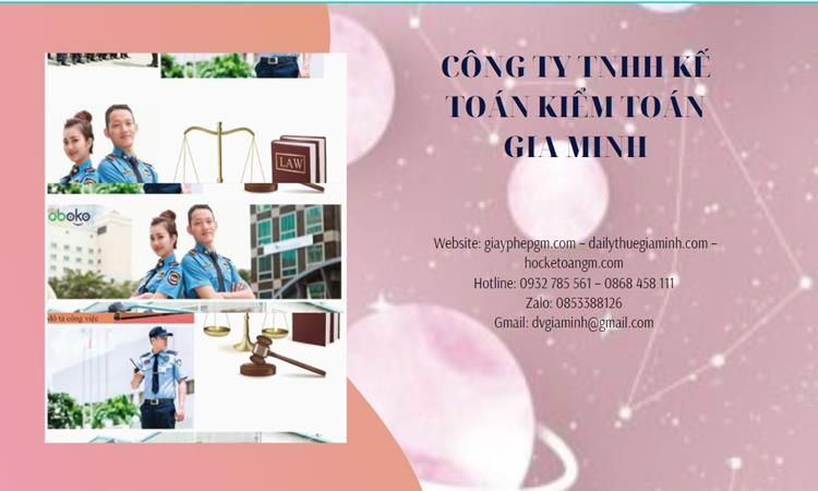 Thủ tục mở công ty dịch vụ bảo vệ tại quận 5 4 Thủ tục mở công ty dịch vụ bảo vệ tại Quận 5
