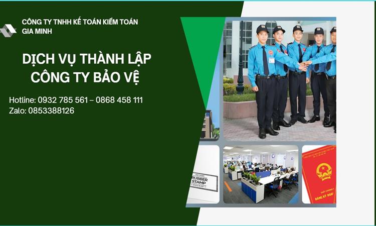 Thủ tục mở công ty dịch vụ bảo vệ tại Huyện Đan Phượng 