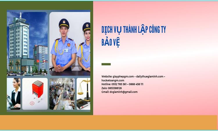 Thủ tục mở công ty dịch vụ bảo vệ tại Huyện Ba Vì 