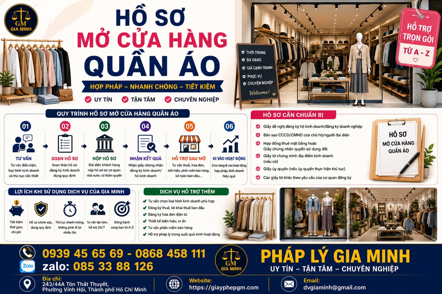 ho so mo cua hang quan ao