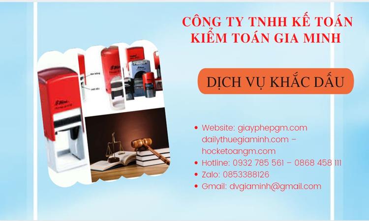 Làm con dấu nhanh tại bắc giang 4 Khắc dấu tại Bắc Giang online giá rẻ