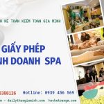 GIẤY PHÉP KINH DOANH CHO SPA 3 Dịch vụ làm giấy phép kinh doanh cho spa