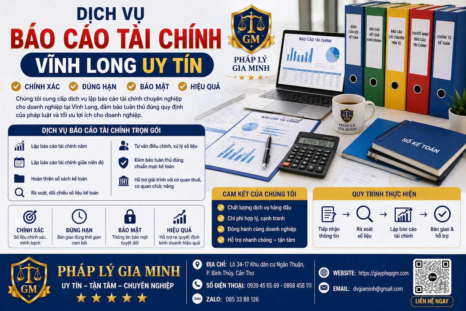 Dịch vụ báo cáo tài chính Vĩnh Long uy tín