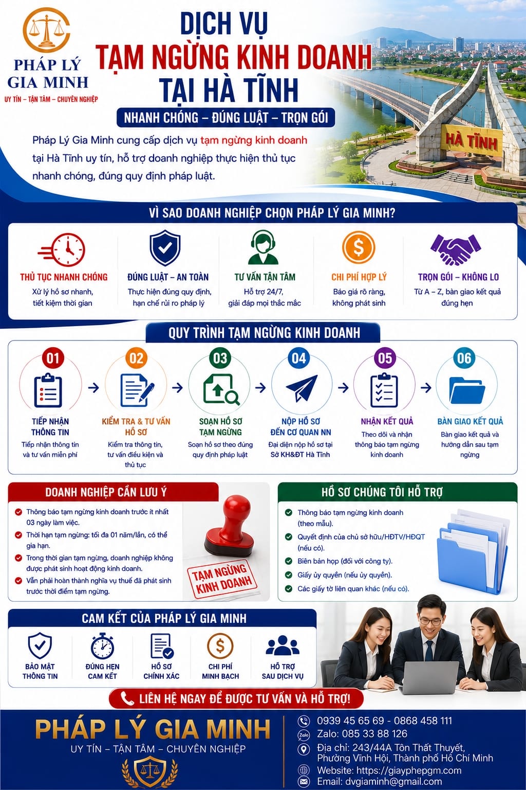 Dịch vụ tạm ngừng kinh doanh tại Hà Tĩnh