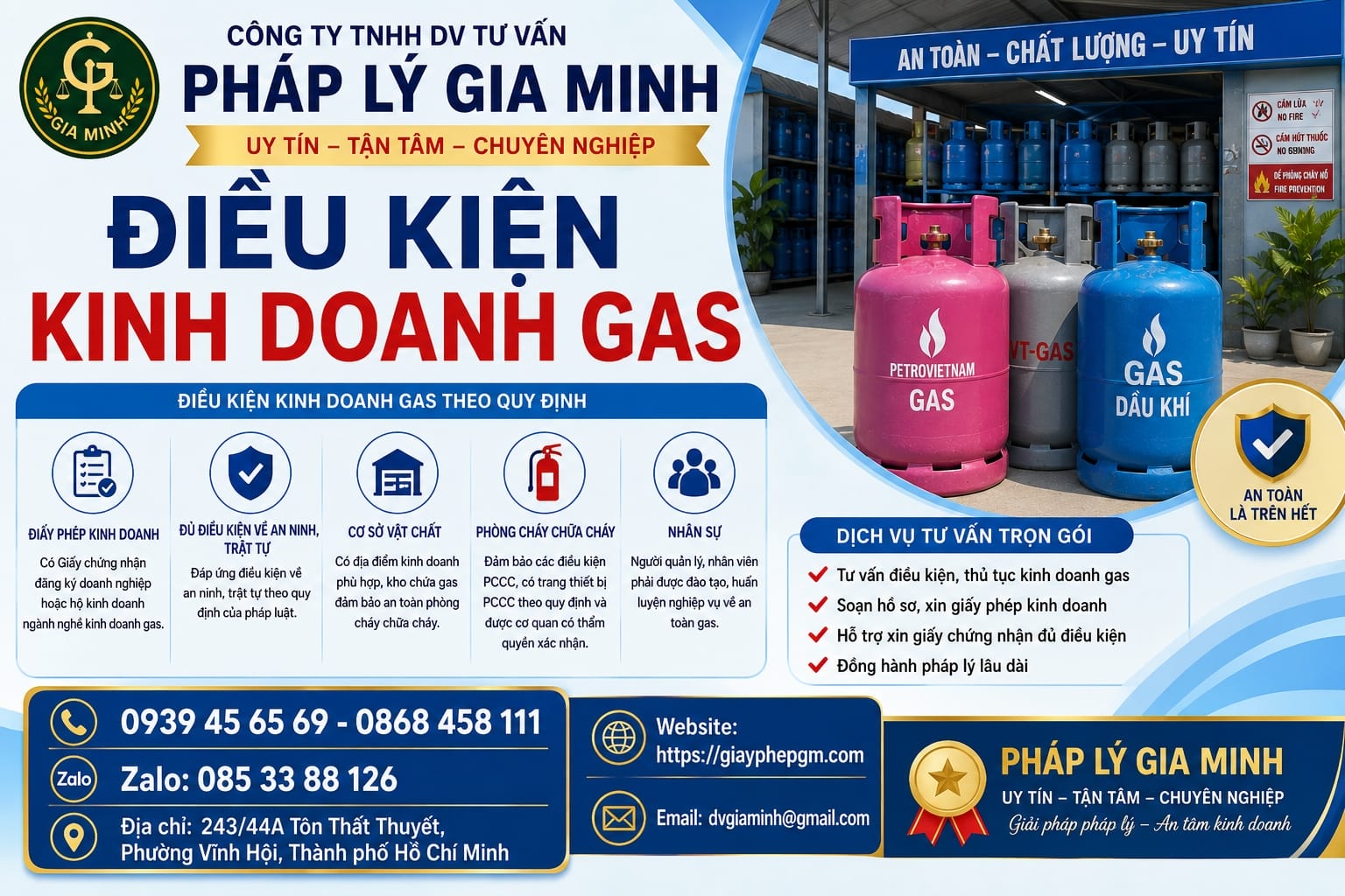 Điều kiện kinh doanh gas