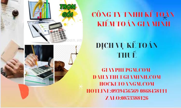 Bảng giá dịch vụ kế toán thuế trọn gói tại Hà Tĩnh 