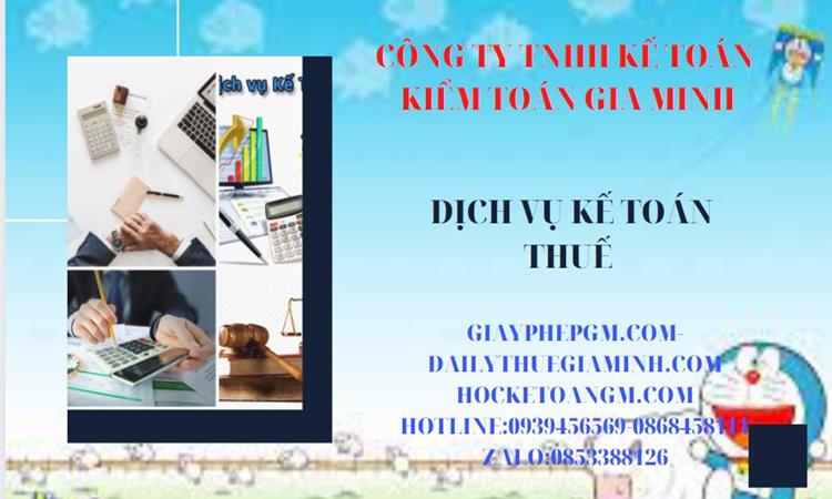 Bảng giá dịch vụ kế toán thuế trọn gói tại Huyện Văn Giang 