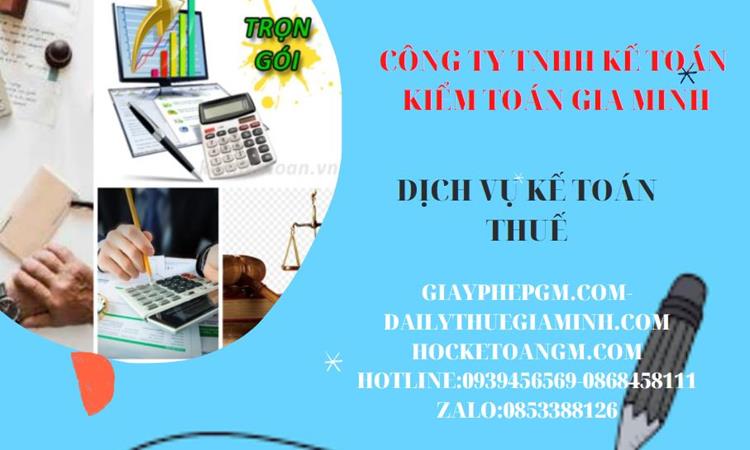 Bảng giá dịch vụ kế toán thuế trọn gói tại Huyện Yên Mỹ 