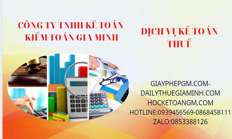 Thủ tục mở công ty dịch vụ bảo vệ tại Quận 5 Bảng giá dịch vụ kế toán thuế trọn gói tại Quận Bình Tân 