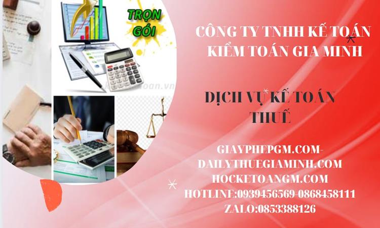 Bảng giá dịch vụ kế toán thuế trọn gói tại Thị xã Duy Tiên 