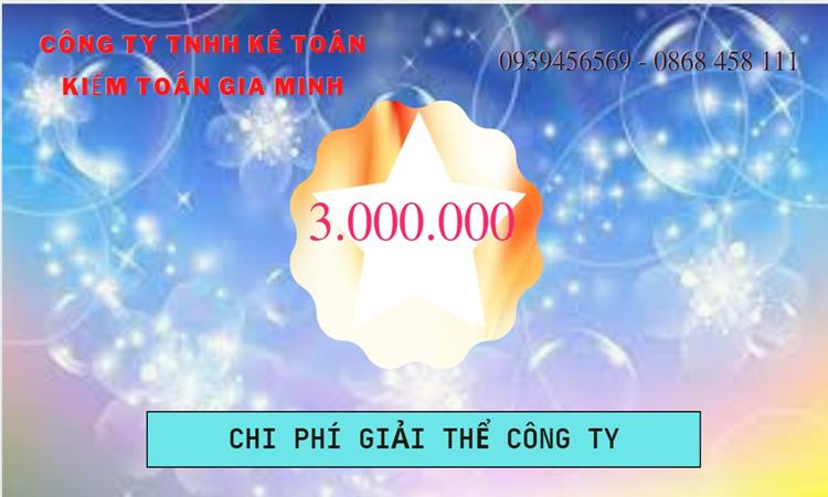 Bảng giá giải thể doanh nghiệp Huyện Thường Tín trọn gói