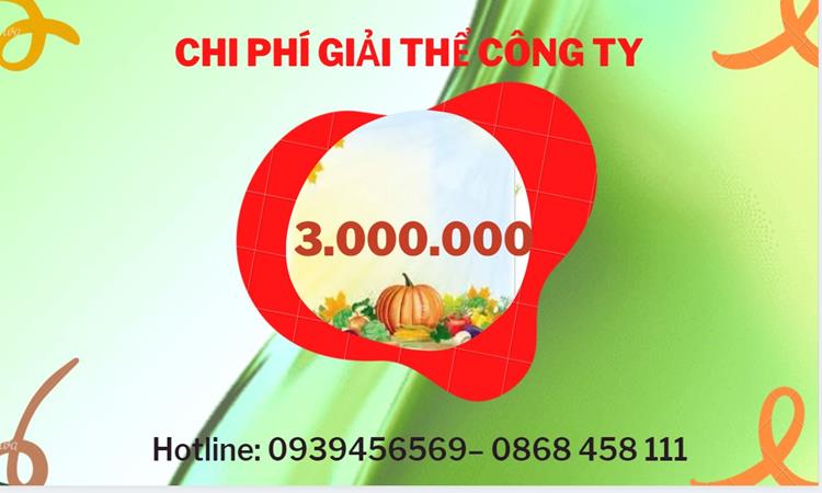 Bảng giá giải thể doanh nghiệp Huyện Văn Lâm trọn gói