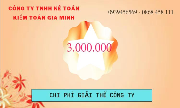 THỦ TỤC GIẢI THỂ DOANH NGHIỆP TẠI QUẬN 2 TRỌN GÓI 5 Bảng giá giải thể doanh nghiệp Quận 2 trọn gói