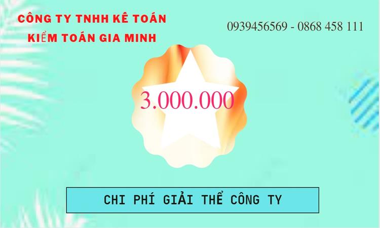 Bảng giá giải thể doanh nghiệp Quận Phú Nhuận trọn gói