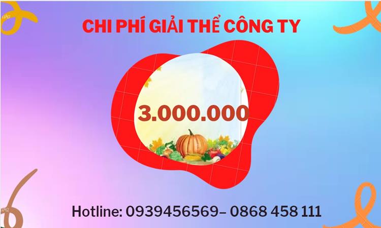 THỦ TỤC GIẢI THỂ DOANH NGHIỆP TẠI THANH HÓA TRỌN GÓI 5 Bảng giá giải thể doanh nghiệp Thanh Hóa trọn gói