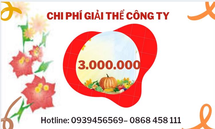 THỦ TỤC GIẢI THỂ DOANH NGHIỆP TẠI THỊ XÃ SƠN TÂY TRỌN GÓI 5 Bảng giá giải thể doanh nghiệp Thị Xã Sơn Tây trọn gói