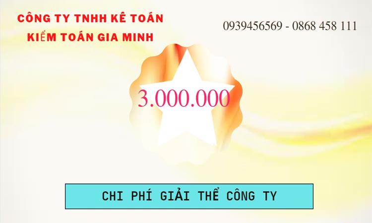 THỦ TỤC GIẢI THỂ DOANH NGHIỆP TẠI TP HÀ NỘI TRỌN GÓI 5 Bảng giá giải thể doanh nghiệp TP Hà Nội trọn gói