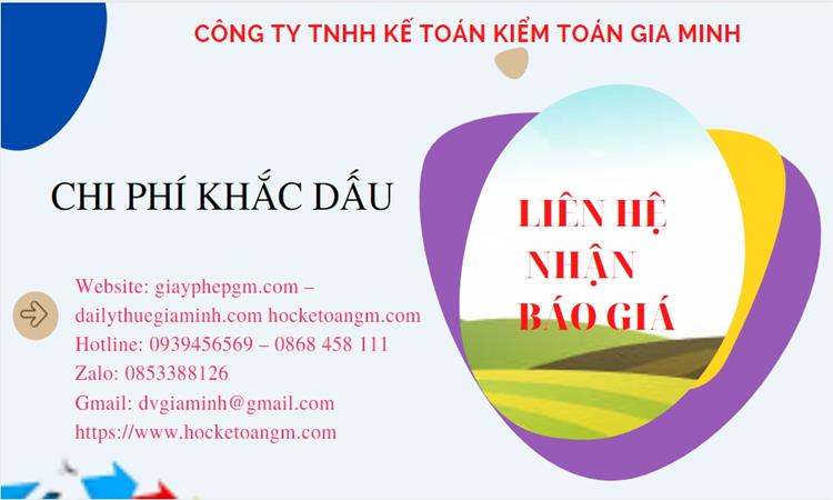 KHẮC DẤU CÔNG TY TẠI BẠC LIÊU LẤY LIỀN 5 Bảng giá khắc dấu lấy ngay tại Bạc Liêu