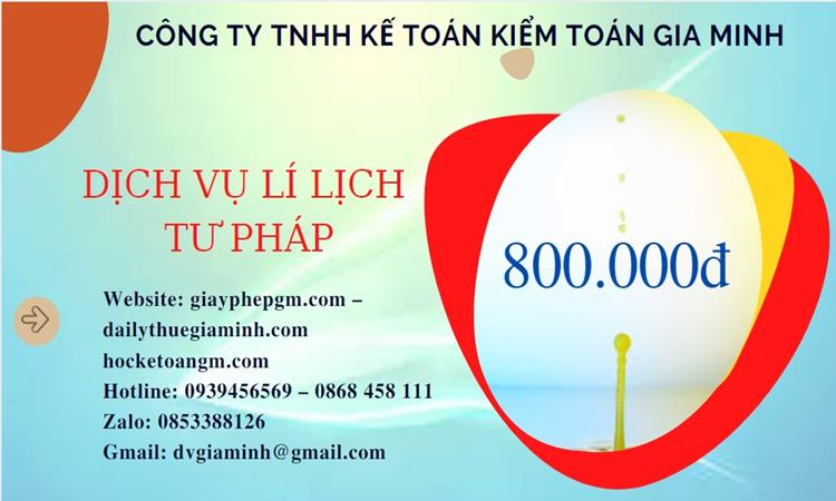 LÀM LÝ LỊCH TƯ PHÁP Ở ĐÂU TẠI QUẢNG TRỊ 9 Bảng giá làm lý lịch tư pháp tại Quảng Trị