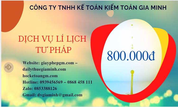DỊCH VỤ LÀM LÝ LỊCH TƯ PHÁP TẠI AN GIANG GIÁ RẺ 6 Bảng giá lý lịch tư pháp số 1 và 2 tại An Giang