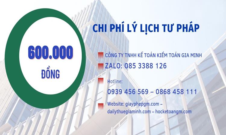 Dịch vụ làm lý lịch tư pháp tại tphcm giá rẻ 6 Bảng giá lý lịch tư pháp số 1 và 2 tại TPHCM