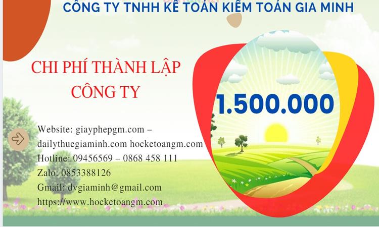 Bảng giá thành lập công ty phân phối dược phẩm ở Huyện Lý Nhân