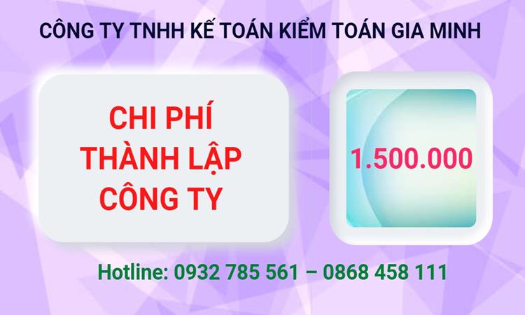 Bảng giá thành lập công ty phân phối dược phẩm ở Quận Tân Phú