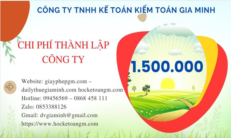 Bảng giá thành lập công ty phân phối dược phẩm ở Thị xã Duy Tiên