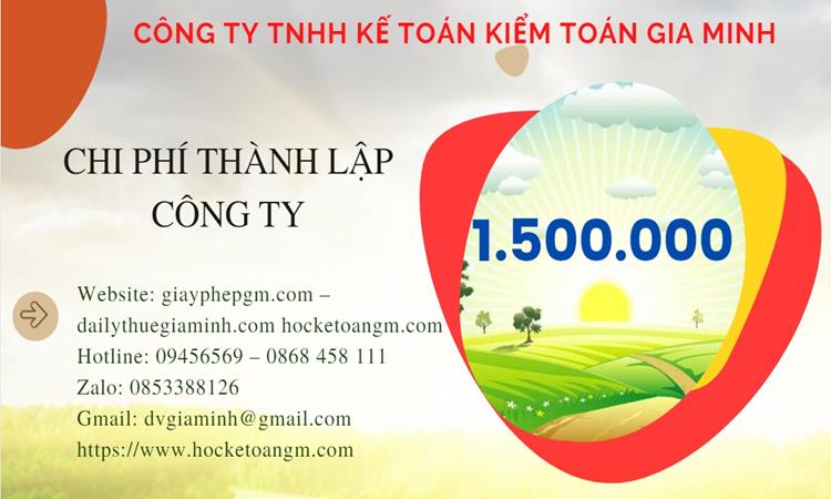 Bảng giá thành lập công ty sản xuất cà phê tại Bình Phước