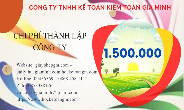 Bảng giá thành lập công ty sản xuất cà phê tại Hòa Bình