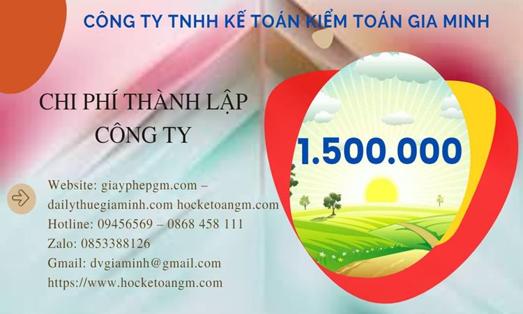 Bảng giá thành lập công ty sản xuất cà phê tại Huyện Hoài Đức