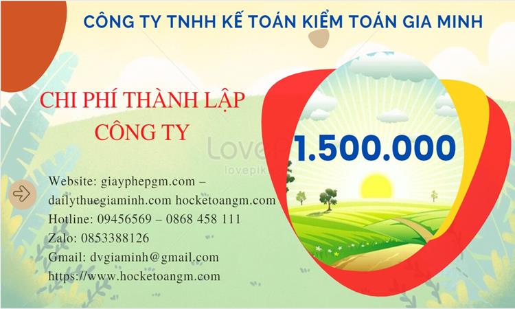 Bảng giá thành lập công ty sản xuất cà phê tại Huyện Khoái Châu