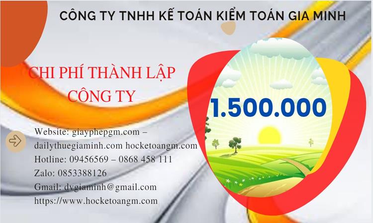 Bảng giá thành lập công ty sản xuất cà phê tại Huyện Phong Điền