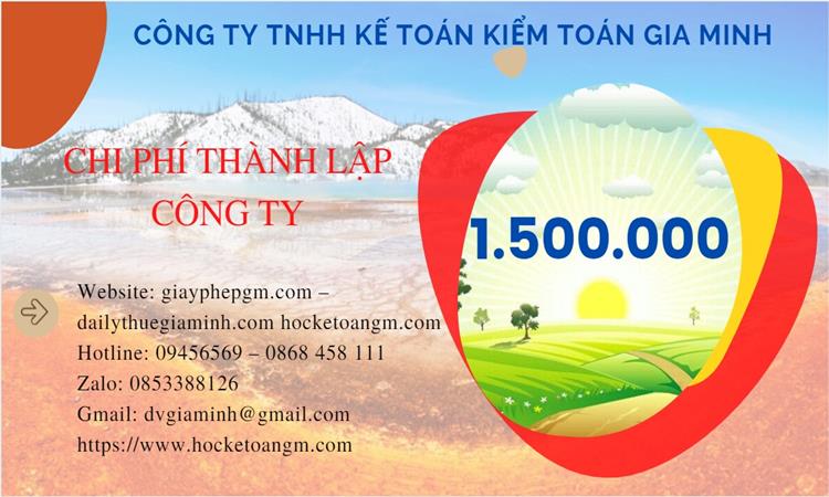 Bảng giá thành lập công ty sản xuất cà phê tại Huyện Từ Liêm
