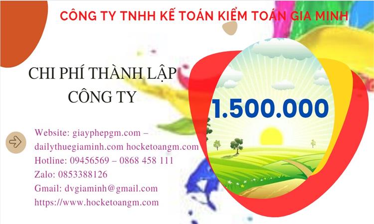 Bảng giá thành lập công ty sản xuất cà phê tại Lai Châu