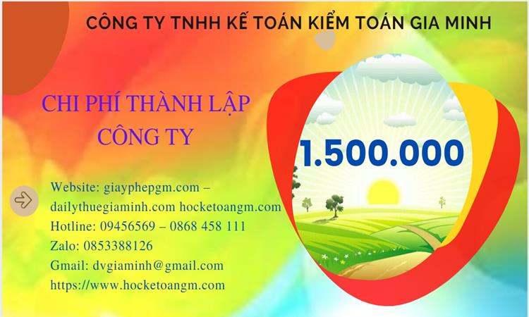 Bảng giá thành lập công ty sản xuất cà phê tại Ninh Thuận