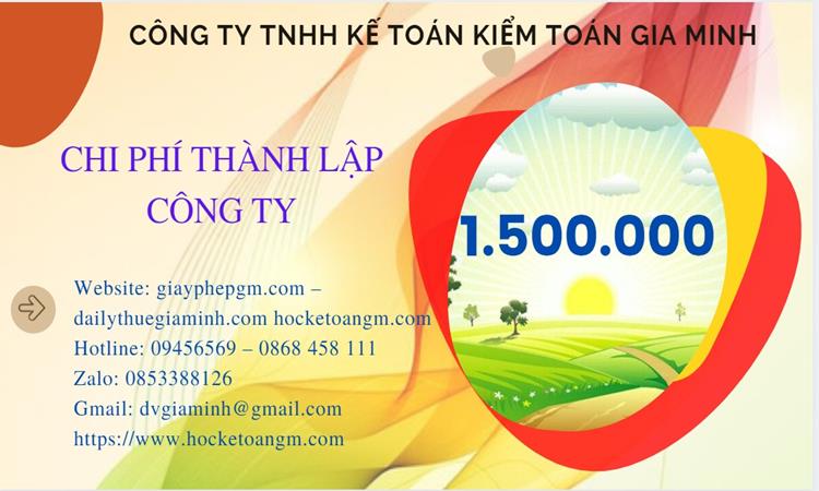 Bảng giá thành lập công ty sản xuất cà phê tại Phú Yên