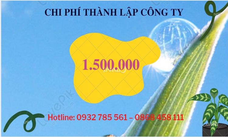 Bảng giá thành lập công ty sản xuất cà phê tại Quận 9
