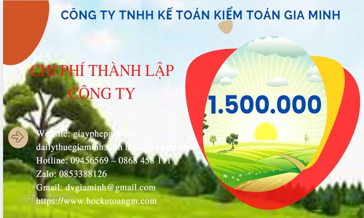 Bảng giá thành lập công ty sản xuất cà phê tại Quận Gò Vấp
