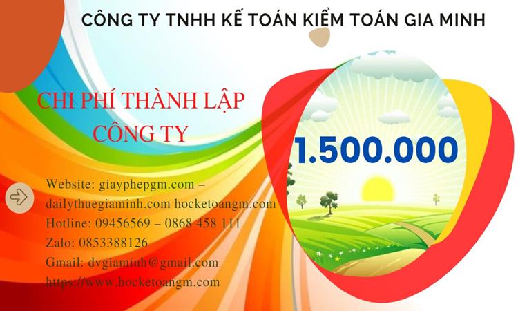 Bảng giá thành lập công ty sản xuất cà phê tại Sóc Trăng