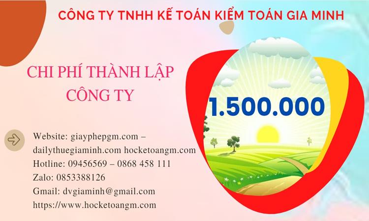 Bảng giá thành lập công ty sản xuất cà phê tại Thành phố Phủ Lý