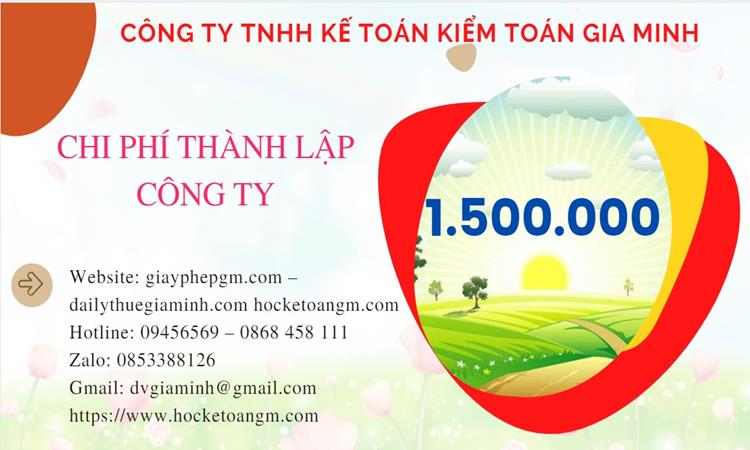 Bảng giá thành lập công ty sản xuất cà phê tại TP Đà Nẵng