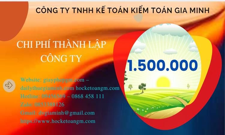 Bảng giá thành lập công ty sản xuất cà phê tại Trà Vinh