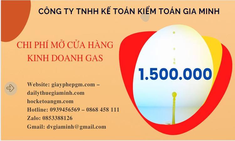 Bảng giá thành lập cửa hàng kinh doanh gas tại Hà Nội