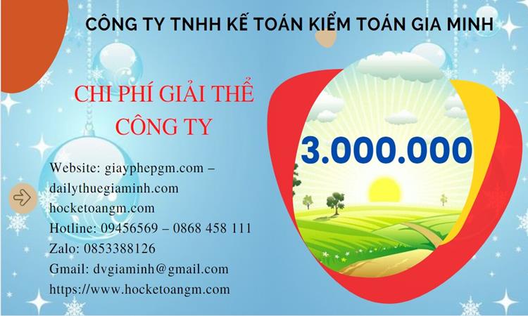 Chi phí giải thể công ty tại An Giang trọn gói