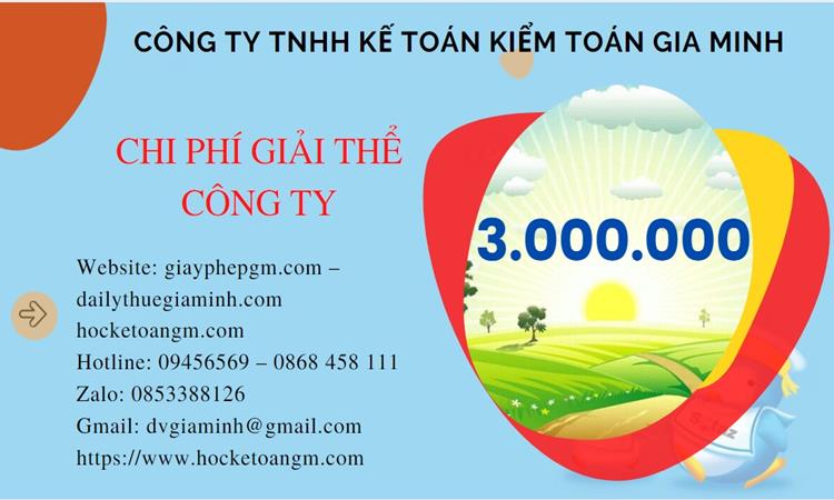Chi phí giải thể công ty tại Bà Rịa Vũng Tàu trọn gói