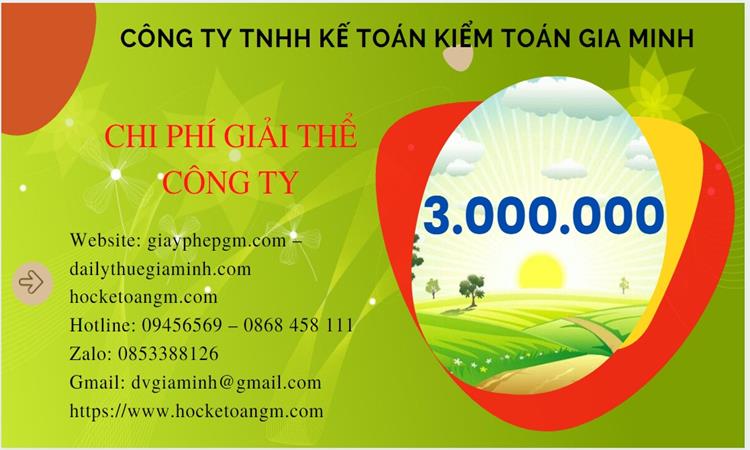 Chi phí giải thể công ty tại Bắc Giang trọn gói